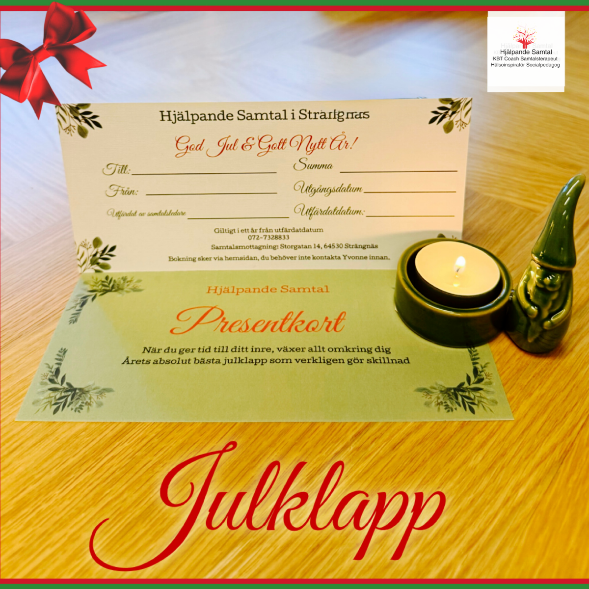 Ge bort möjligheten att må bättre!