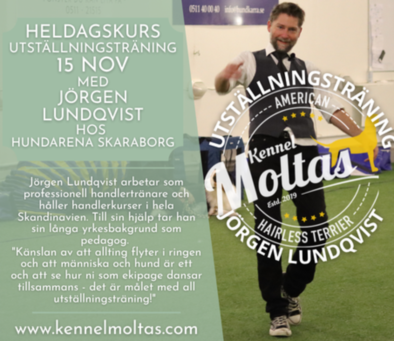 Utställningsträning med Jörgen Lundqvist