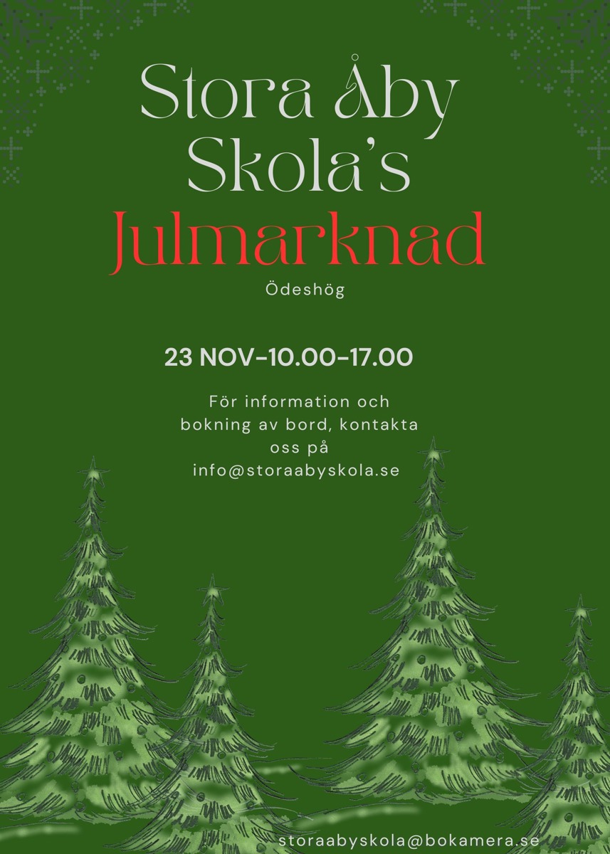 JULMARKNAD lördag 23 nov 10.00-17.00