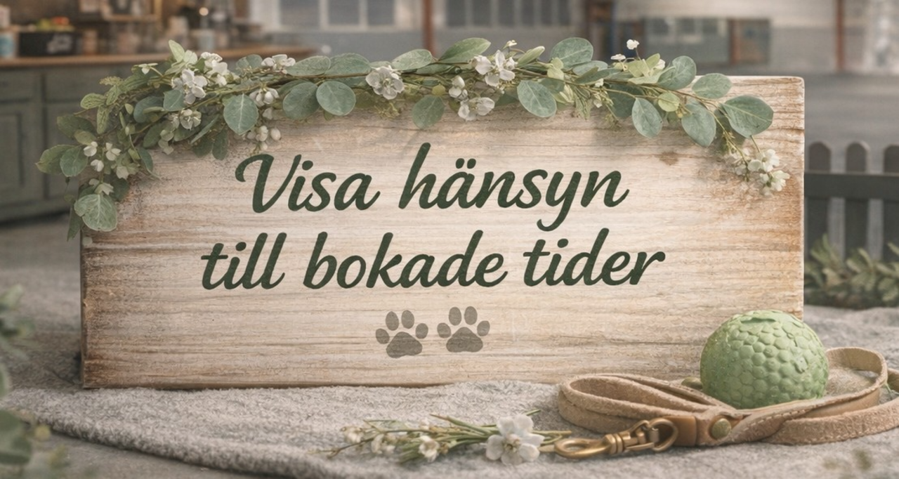 För en lugn och trivsam träningsmiljö i hundhallen