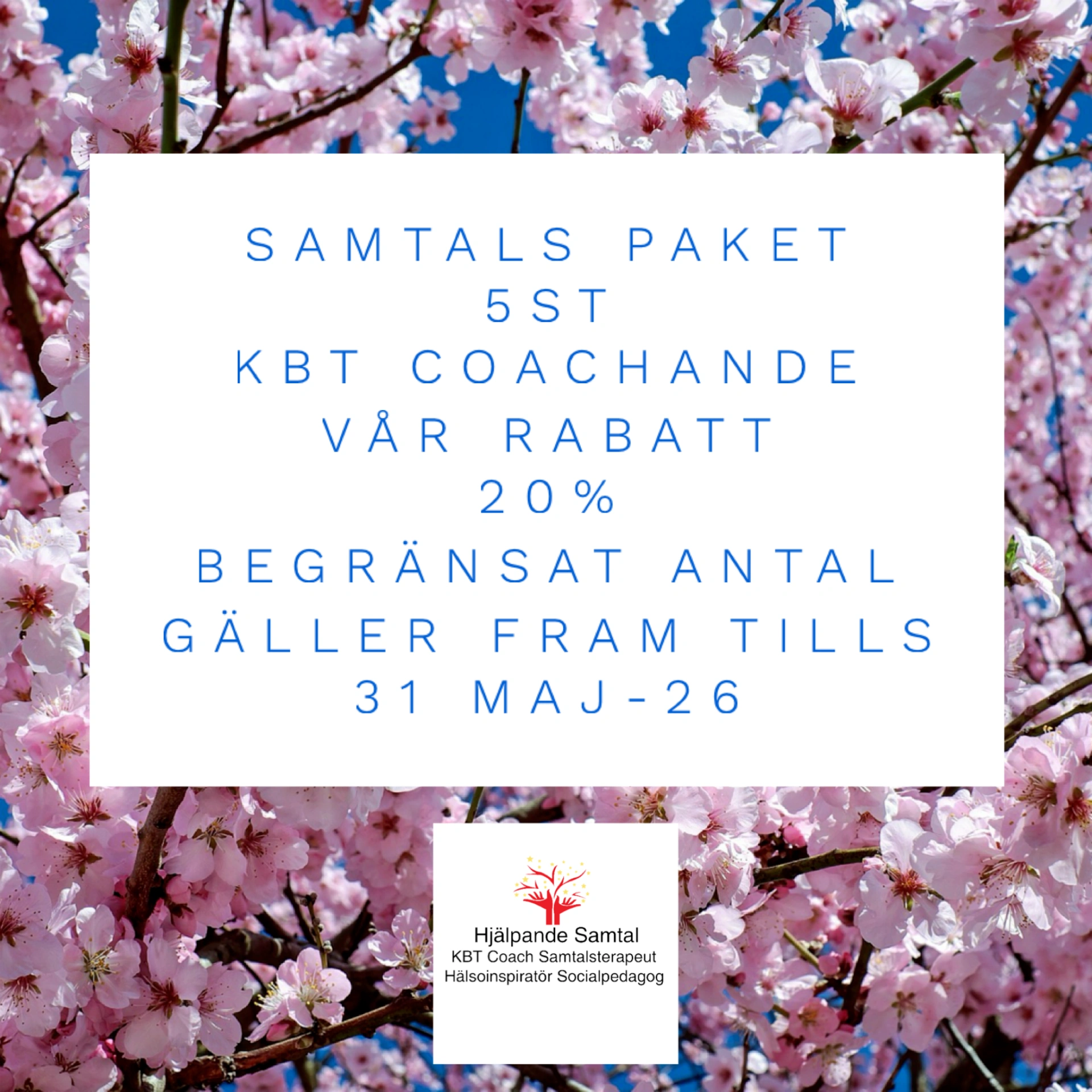 VÅR RABATT PÅ KBT COACHANDE SAMTAL 